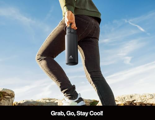 40 oz Insulated Water Bottle with 2