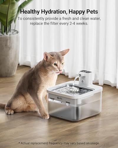 12 Packs Replacement Filters for Battery Operated Cat Water Fountain DPWFP6 Fursink (12 Count)