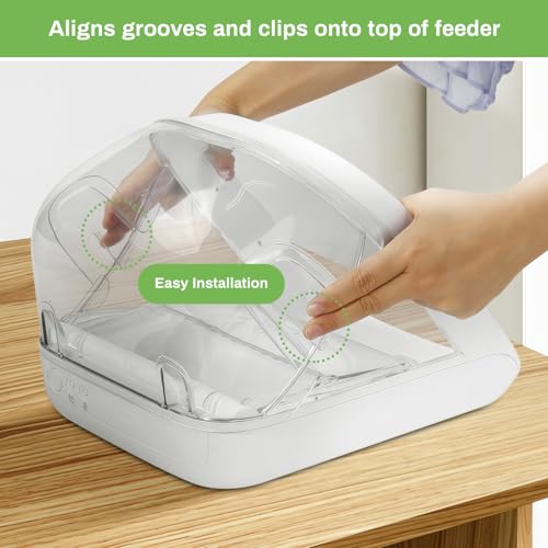 Rear Cover for Automatic Microchip Pet Feeder