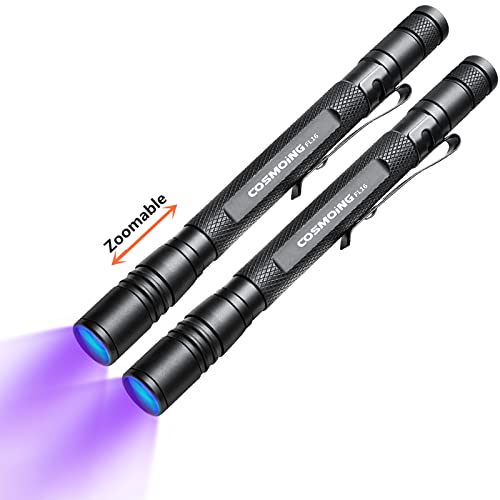 395nm Zoomable UV Blacklight Flashlight (2 Count)