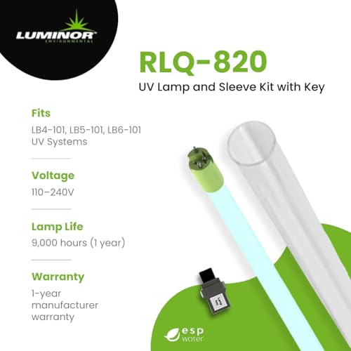 RLQ 820 UV Lamp and Quartz Sleeve Kit with Lamp Key for use Blackcomb LB4