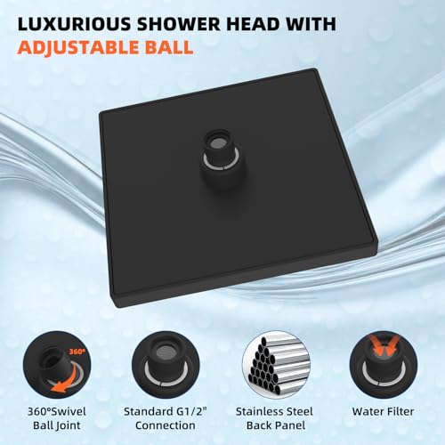 cUPC Certified Thick Metal 6'' Rain Shower Head