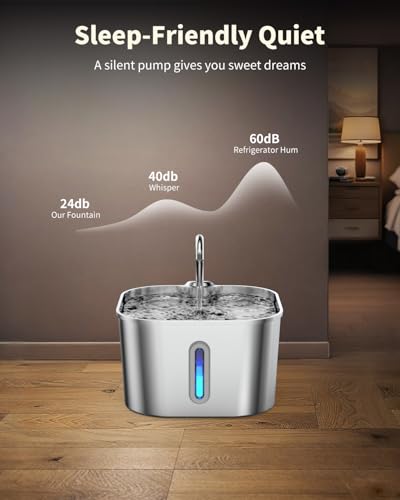 Cat Water Fountain Stainless Steel