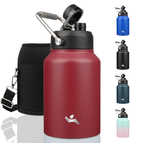 64 oz Insulated Stainless Steel Water Bottle Jug with Handle