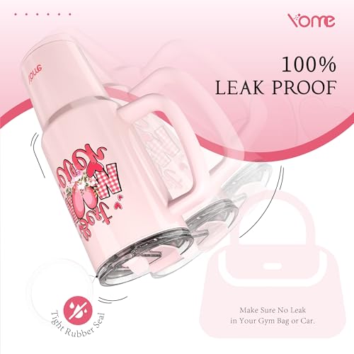 40oz Mom Tumbler with Handle and Flip Straw