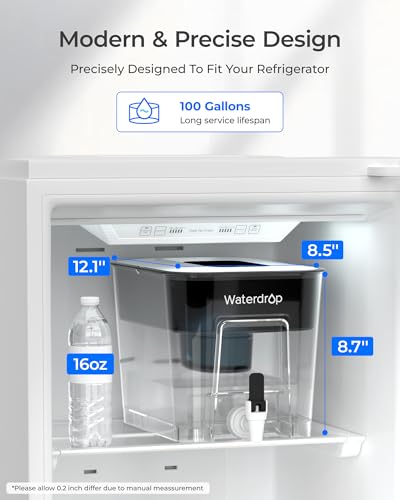 WFD-22L-A Alkaline Water Filter Dispenser, Large 40-Cup, Black