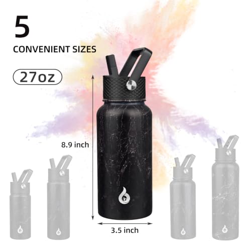 27oz Insulated Water Bottle with Straw Lid