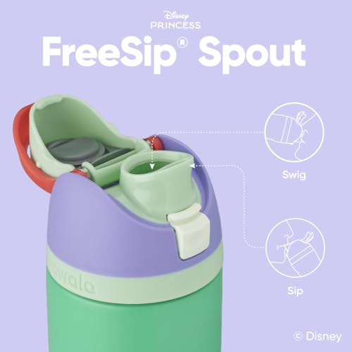 Princess FreeSip Stainless Steel Water Bottle 24 oz Ariel