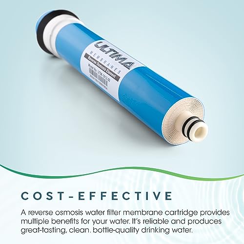 Ultima 7 VII 5 Stage Universal Reverse Osmosis Under Sink Water Filter System Replacements with 50 GPD RO Membrane and Alkalizer Post Carbon Filter Kit… (5 Count)