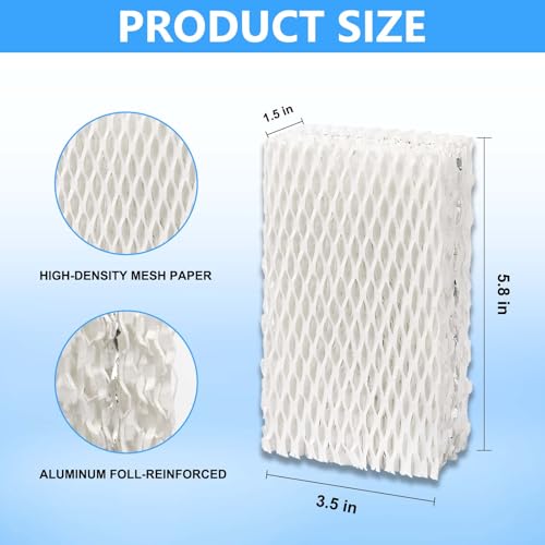 4 Pack Wf813 Eqwf813 Humidifier Filters Compatible with Equate Eq (4 Count)