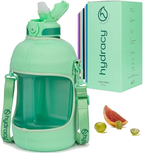Motivational Water Bottle with Time Marker and Straw Lid 78 oz
