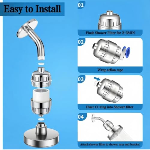 20 Stage Shower Filter for Hard Water