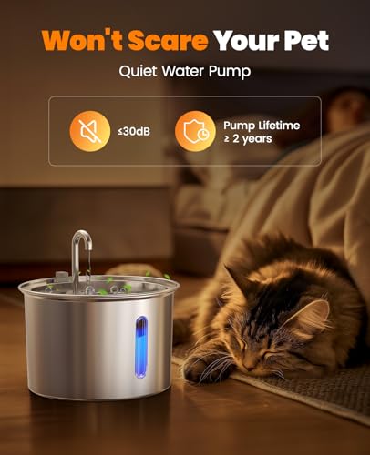 Stainless Steel Cat Water Fountain
