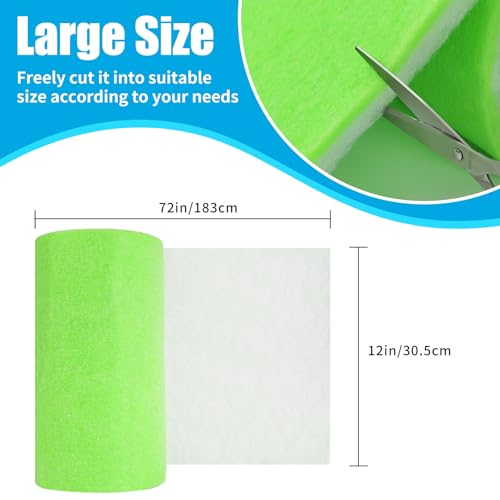 Aquarium Filter Media Pad Dual Density Bonded Filter Floss Roll Cut to Fit for Fish Tank Canister Filter 72" x 12” x 3