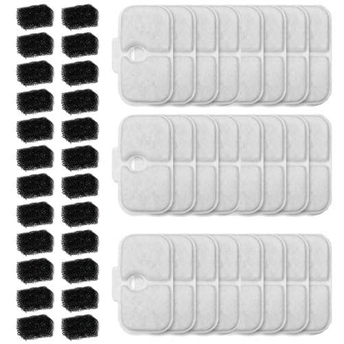 24 Packs Cat Water Fountain Filter Replacement Compatible with Petlibro