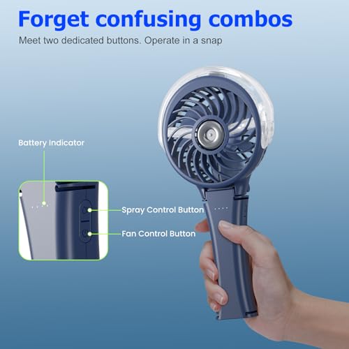 Upgraded Handheld Misting Fan
