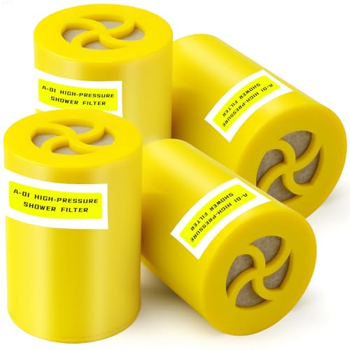 A 01 Shower Filter Replacement Compatible With Afina Filtered Showerhead & Shower Filter (4 Count)