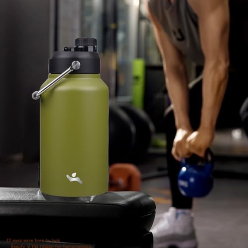 87 oz Insulated Stainless Steel Water Bottle Jug with Handle