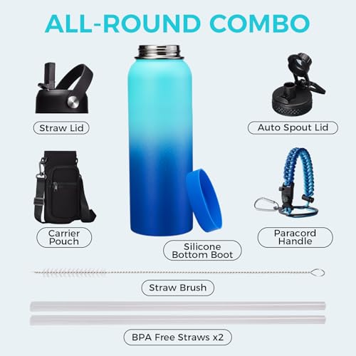 Metal Water Bottle 40oz (40 Count)