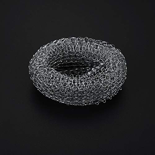 20 Pieces Lint Traps Washing Machine Drain Hose Filter Stainless Steel Snare Laundry Mesh Washing Machine Lint Trap Catcher with 20 Pcs Pieces Cable Ties (40 Count)