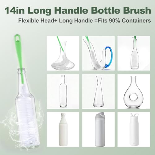 5Pcs Water Bottle Cleaner Brush Set 5 in 1 Cup Straw Cleaning Brush (5 Count)