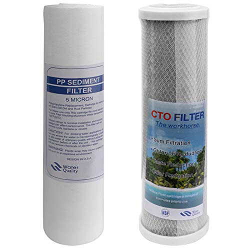 External RV Dual Water Replacement Filters for RVs Camper Boats Marine (2 Count)