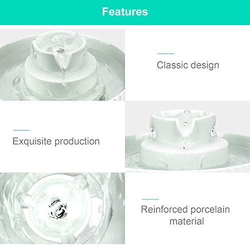 Ceramic Cat Water Fountain