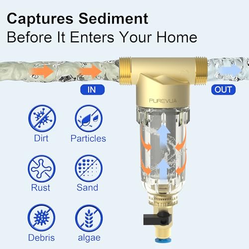 PSF1 Spin Down Sediment Filter with 1" MNPT & 3