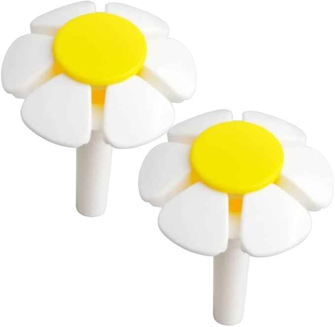 2 Pcs Yellow Pet Water Fountain Nozzle Replacement Yellow Flower for Head for Cat Fountain Automatic Drinking Water Dispenser pet Water Fountain Attachment for Cats, Dogs, Multiple Pets，Cat Fountains