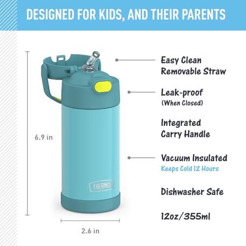FUNTAINER Water Bottle with Straw