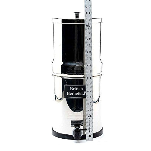 Gravity Water Filter with four 7" Super Sterasyl™ Ceramic Water Filter Elements (4 Count)