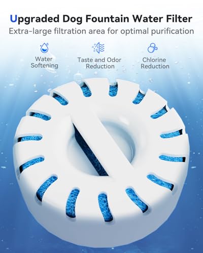 4 Pack Replacement Water Filters for IAD Large Dog Water Fountain
