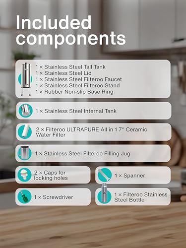 Countertop Gravity Water Filter System