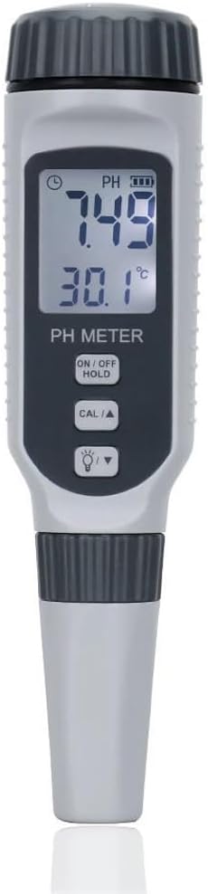 Professional Water Quality Tester, 0-14 PH High Accuracy Water Tester, Digital PH Meter, Waterproof Smart Digital Monitor, for Drinking Water, Swimming Pool, Aquariums