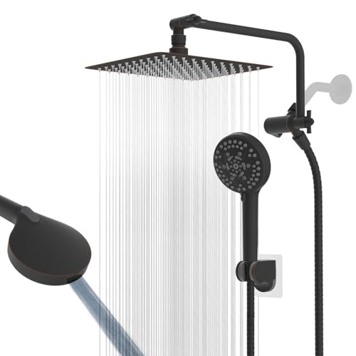 10" Metal Rainfall Shower Head with 10