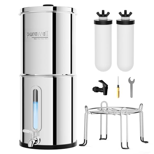 2.25G Gravity Water Filter System with Water Level Window (2 Count)