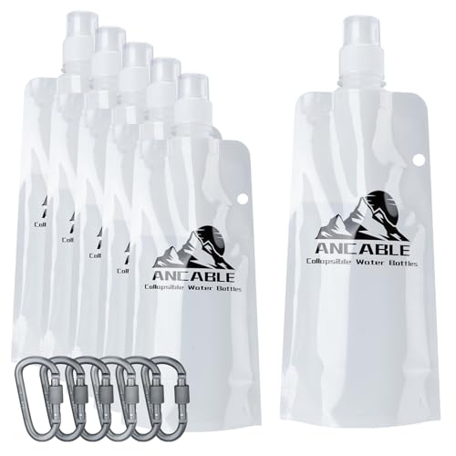 17oz Collapsible Water Bottles (6 Count)