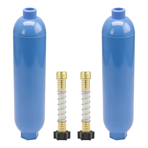 RV Inline Water Filter with Flexible Hose Protector