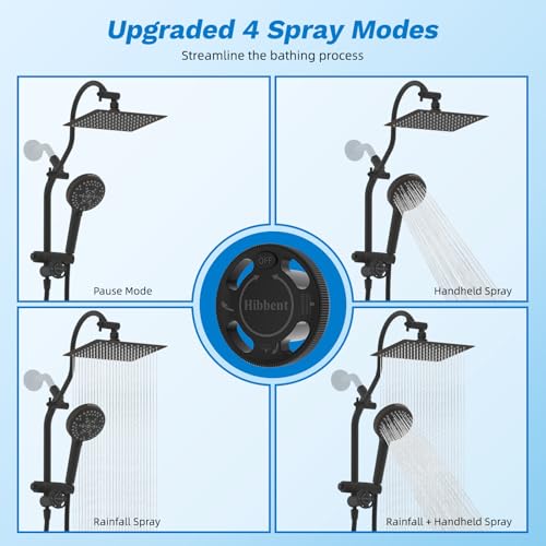 High Pressue All Metal 8" Rainfall Shower Head