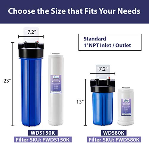 WDS80K Anti Scale 10" x 4.5" Whole House Water Filter with Patented Scale Inhibitor
