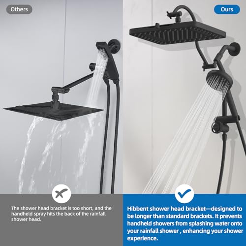 cUPC Certified High Pressue 13'' Rainfall Shower Head with 5