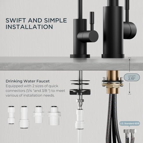 Pull Down Kitchen Faucet and Water Filter Faucet