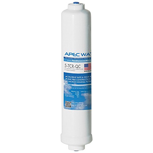 5-TCR-QC, 10" Inline Carbon Filter, ¼” Quick Connect, US Made