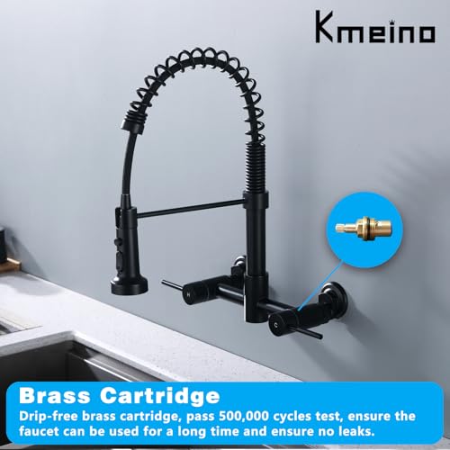 Wall Mount Kitchen Faucet with Sprayer