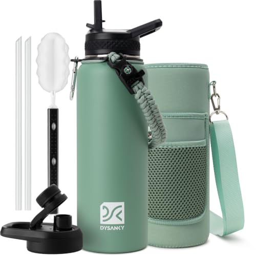 Insulated Water Bottle with Portable Carrier Bag for Outdoor 40 oz