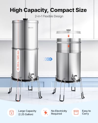 Gravity fed Water Filter System