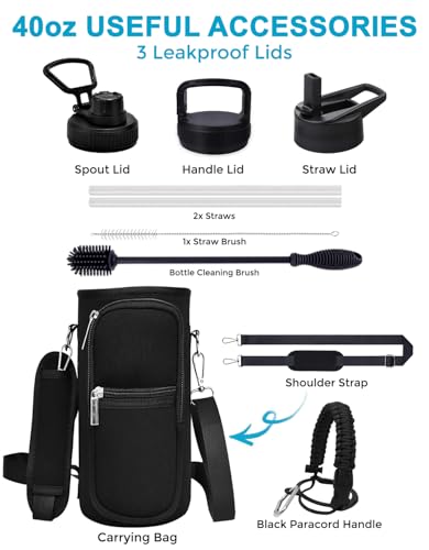 Travel Water Bottle with Carrying Bag