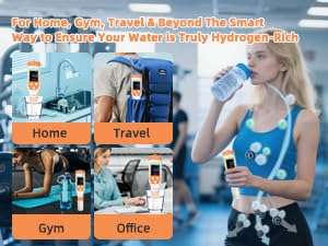 7-in-1 Hydrogen Water Tester, Digital pH TDS EC ORP Salt Temp Meter
