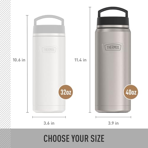 ICON SERIES Stainless Steel Water Bottle with Screw Top Lid