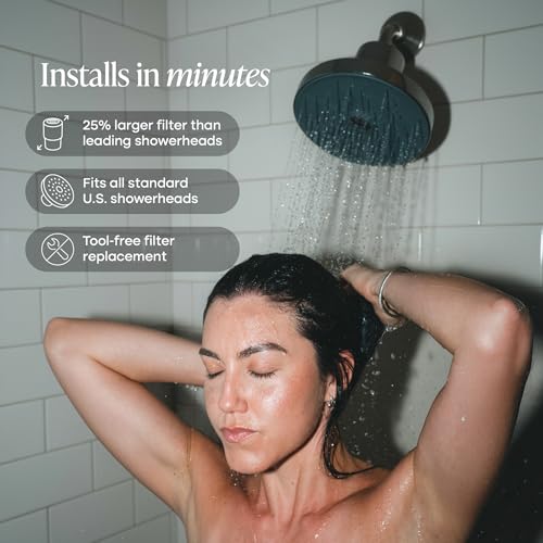 Cold Life Filtered Shower Head for Hard Water